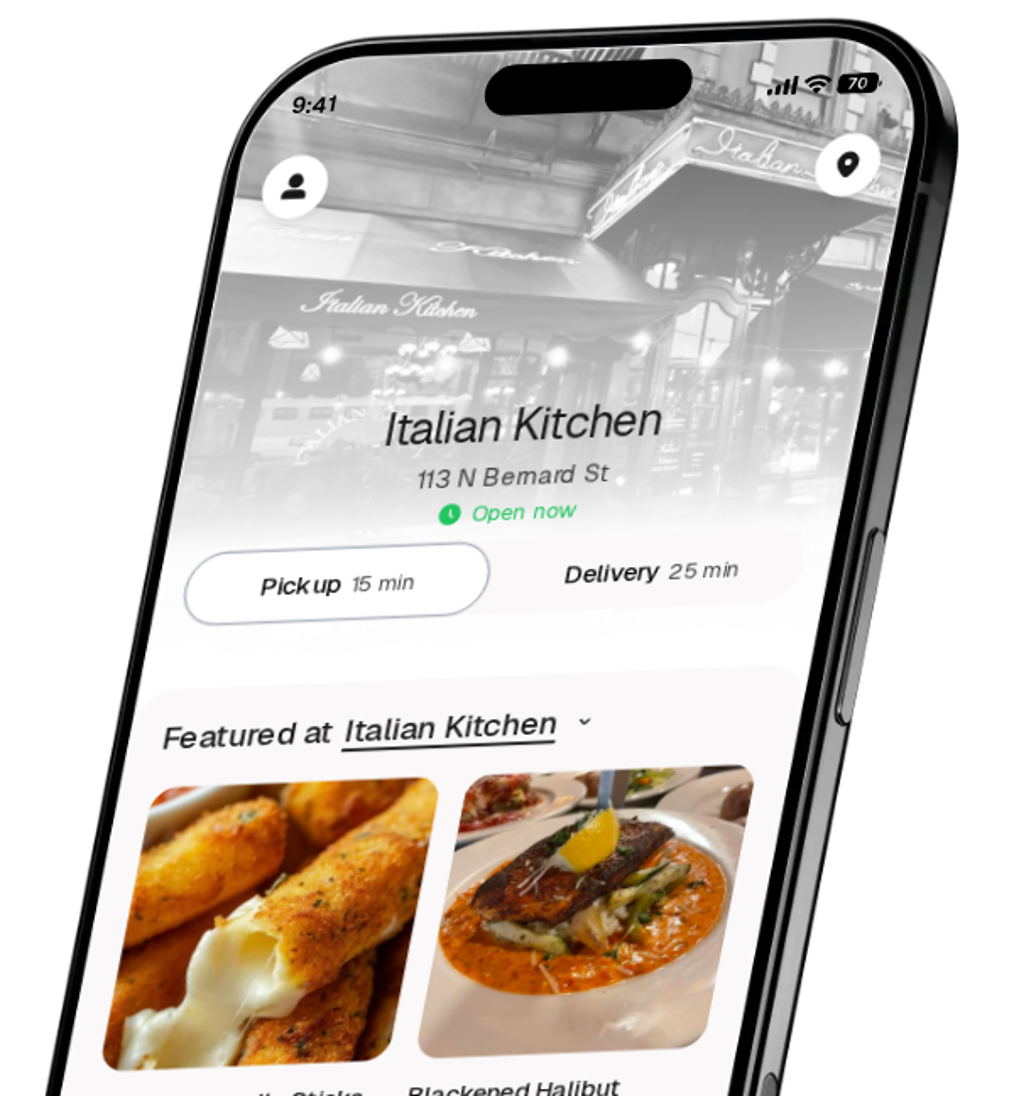 Italian Kitchen app preview