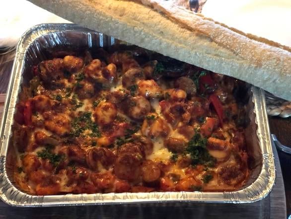 Spicy Sausage Gnocchi Pan.