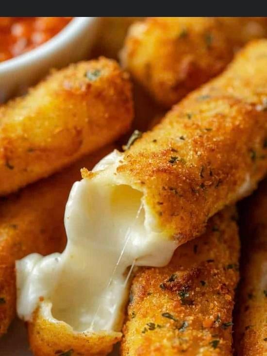 Fried Mozzarella Sticks.
