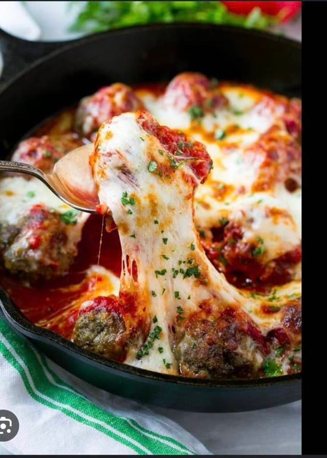 House-Made Meatballs and Mozzarella.